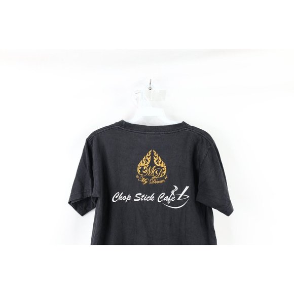 Vintage Streetwear Mens Medium Faded Hanuman Transform Thailand T-Shirt Black - Picture 10 of 12